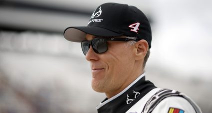 MARTINSVILLE, VIRGINIA - APRIL 15: Kevin Harvick, driver of the #4 Realtree/Hunt Brothers Pizza Ford, waits on the grid during practice for the NASCAR Cup Series NOCO 400 at Martinsville Speedway on April 15, 2023 in Martinsville, Virginia. (Photo by Sean Gardner/Getty Images) | Getty Images
