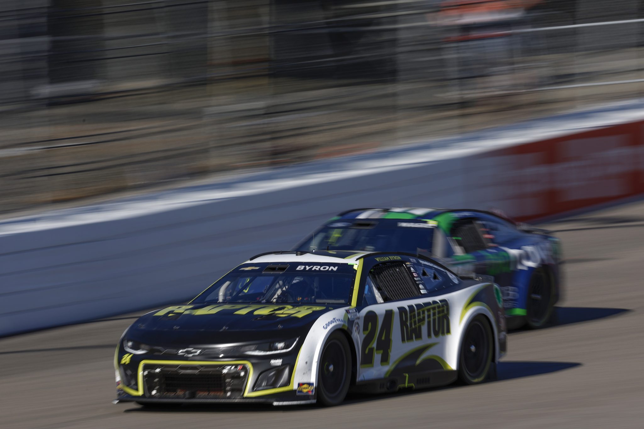RICHMOND, VIRGINIA - APRIL 02: William Byron, driver of the #24 RaptorTough.com Chevrolet, drives during the NASCAR Cup Series Toyota Owners 400 at Richmond Raceway on April 02, 2023 in Richmond, Virginia. (Photo by Jared C. Tilton/Getty Images) | Getty Images