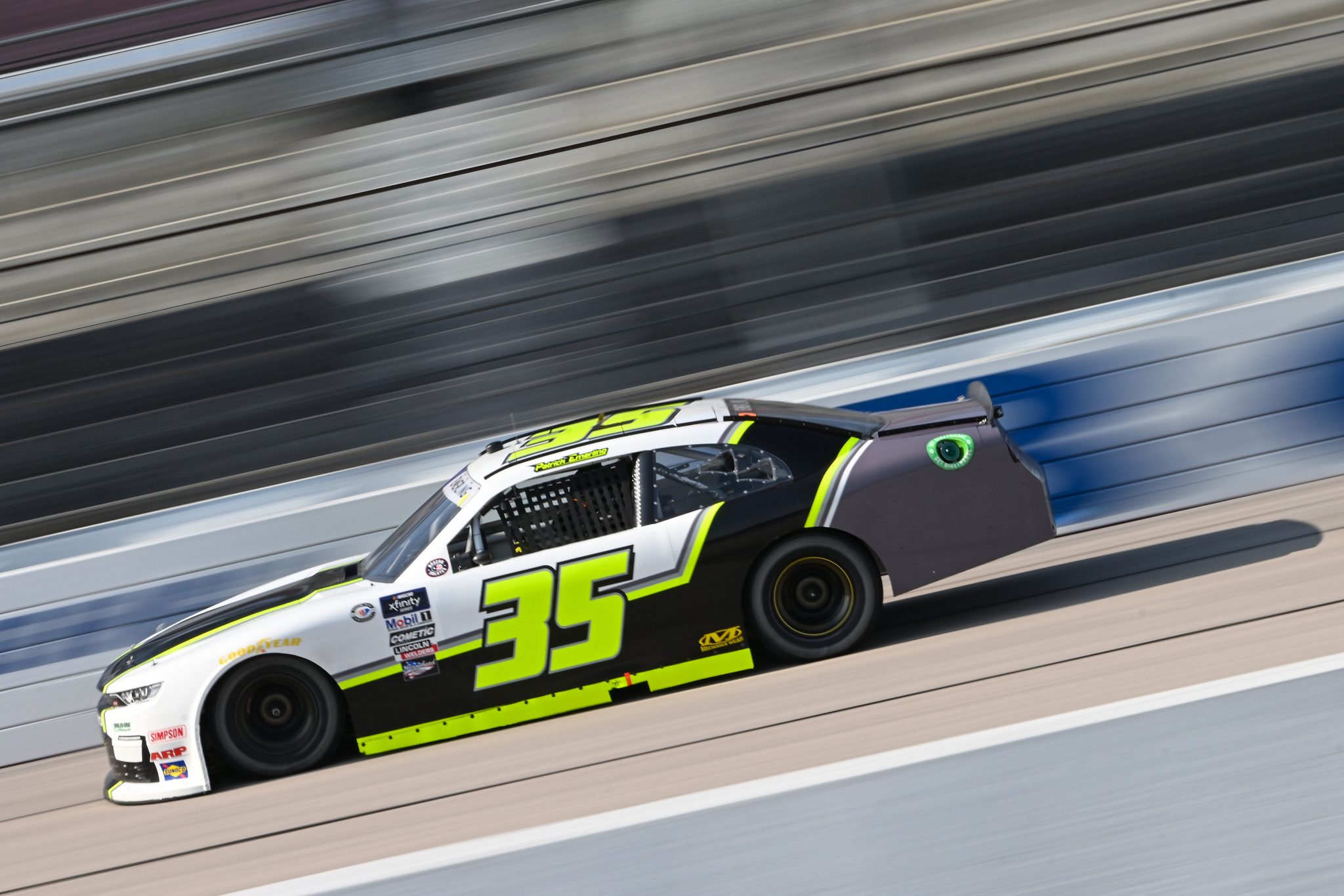 DARLINGTON, SOUTH CAROLINA - MAY 12: Patrick Emerling, driver of the #35 Chevrolet, drives during practice for the NASCAR Xfinity Series Shriners Children's 200 at Darlington Raceway on May 12, 2023 in Darlington, South Carolina. (Photo by Logan Riely/Getty Images) | Getty Images