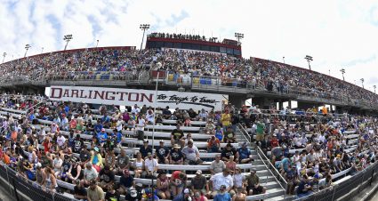 DARLINGTON, SOUTH CAROLINA - MAY 14: A general view of the grandstands during the NASCAR Cup Series Goodyear 400 at Darlington Raceway on May 14, 2023 in Darlington, South Carolina. (Photo by Logan Riely/Getty Images) | Getty Images
