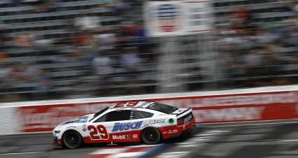 NORTH WILKESBORO, NORTH CAROLINA - MAY 19: Kevin Harvick, driver of the #29 Busch Light Ford, drives during practice for the NASCAR Cup Series All-Star Race at North Wilkesboro Speedway on May 19, 2023 in North Wilkesboro, North Carolina. (Photo by Chris Graythen/Getty Images) | Getty Images