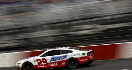 NORTH WILKESBORO, NORTH CAROLINA - MAY 20: Kevin Harvick, driver of the #29 Busch Light Ford, drives during qualifying heat #1 for the NASCAR Cup Series All-Star Race at North Wilkesboro Speedway on May 20, 2023 in North Wilkesboro, North Carolina. (Photo by Chris Graythen/Getty Images) | Getty Images