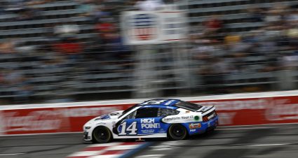 NORTH WILKESBORO, NORTH CAROLINA - MAY 19: Chase Briscoe, driver of the #14 HighPoint.com Ford, drives during practice for the NASCAR Cup Series All-Star Race at North Wilkesboro Speedway on May 19, 2023 in North Wilkesboro, North Carolina. (Photo by Chris Graythen/Getty Images) | Getty Images