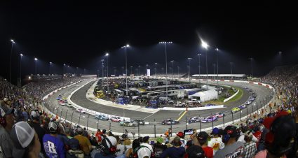 NORTH WILKESBORO, NORTH CAROLINA - MAY 21: A general view of cars racing during the NASCAR Cup Series All-Star Race at North Wilkesboro Speedway on May 21, 2023 in North Wilkesboro, North Carolina. (Photo by Jared C. Tilton/Getty Images) | Getty Images