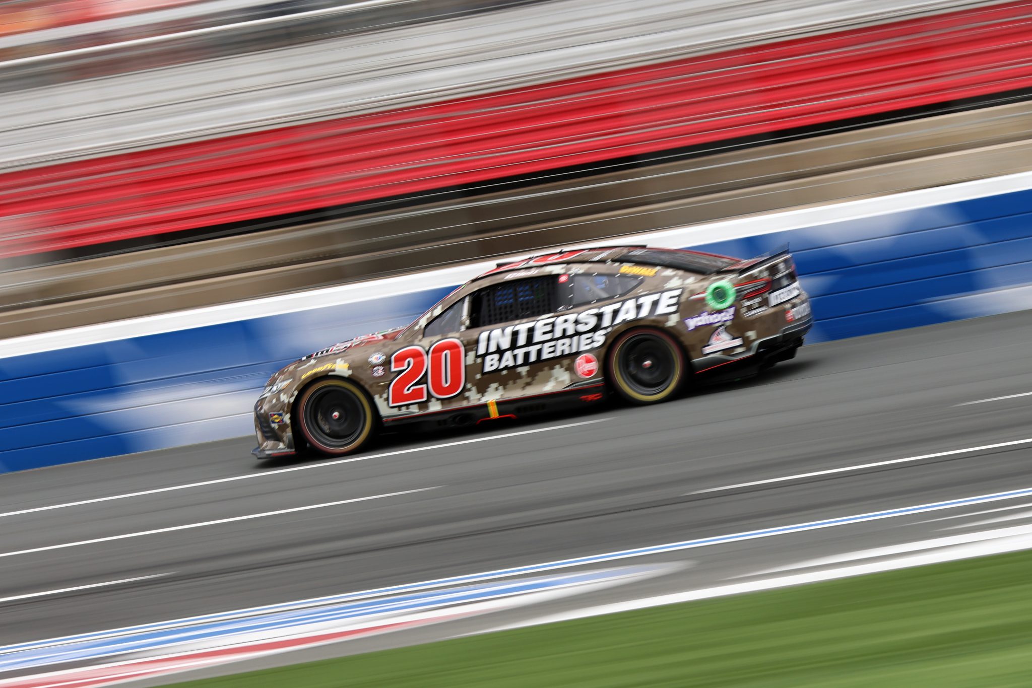 CONCORD, NORTH CAROLINA - MAY 29: Christopher Bell, driver of the #20 Interstate Batteries Toyota, drives during the NASCAR Cup Series Coca-Cola 600 at Charlotte Motor Speedway on May 29, 2023 in Concord, North Carolina. (Photo by David Jensen/Getty Images) | Getty Images