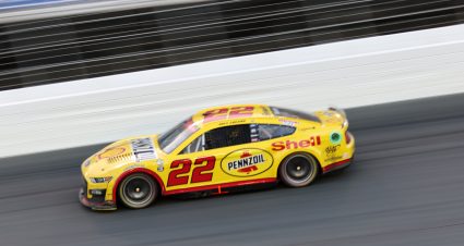 Joey Logano’s 2023 #22 Shell Pennzoil Ford paint scheme.