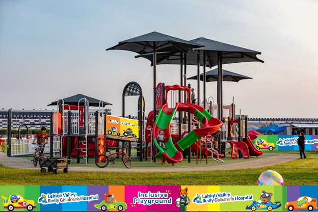 Lehigh Valley Health Network celebrates 20 years with Pocono Raceway, sponsors inclusive playground - Vimarsana News