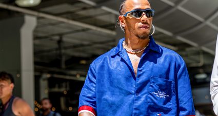 MIAMI INTERNATIONAL AUTODROME, UNITED STATES - MAY 04: Lewis Hamilton, Mercedes F1 F1 W14 ahead of the Miami Grand Prix at Miami International Autodrome on Thursday May 04, 2023 in Miami, United States. (Photo by Michael Potts/BSR Agency/Getty Images)