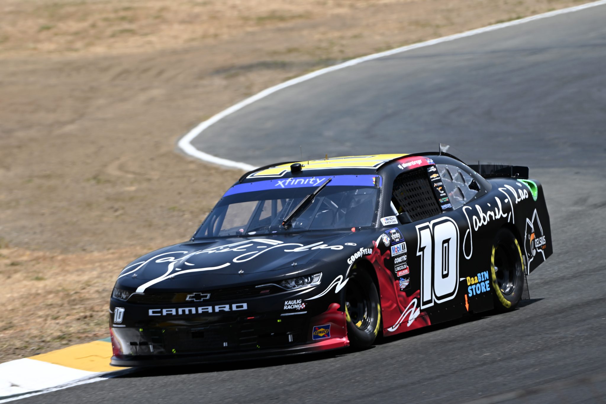 SONOMA, CALIFORNIA - JUNE 10: AJ Allmendinger, driver of the #10 Gabriel Glas Chevrolet, drives during qualifying for the NASCAR Xfinity Series DoorDash 250 at Sonoma Raceway on June 10, 2023 in Sonoma, California. (Photo by Logan Riely/Getty Images) | Getty Images