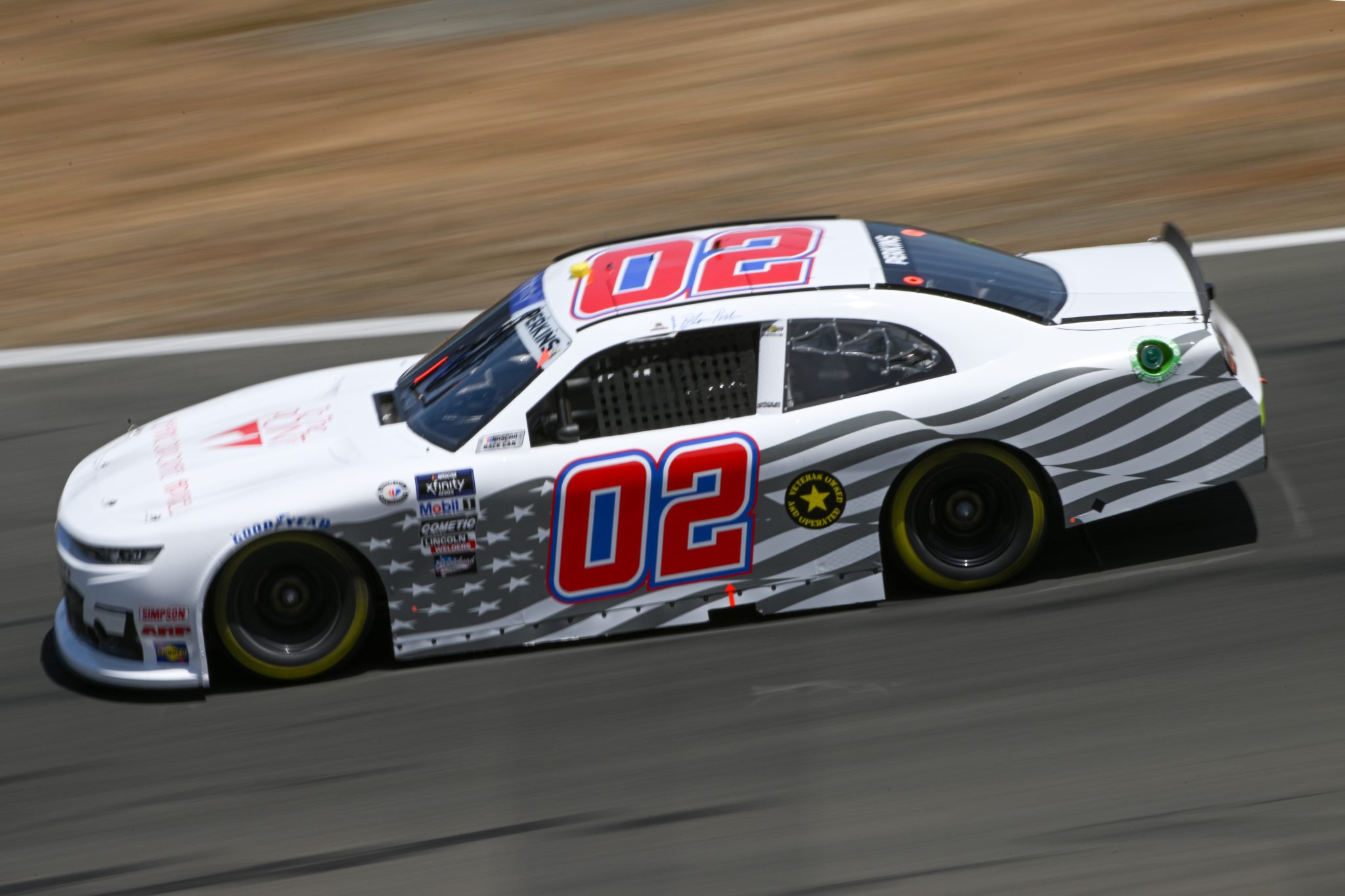 SONOMA, CALIFORNIA - JUNE 10: Blaine Perkins, driver of the #02 To The Point Inc. Chevrolet, drives during qualifying for the NASCAR Xfinity Series DoorDash 250 at Sonoma Raceway on June 10, 2023 in Sonoma, California. (Photo by Logan Riely/Getty Images) | Getty Images