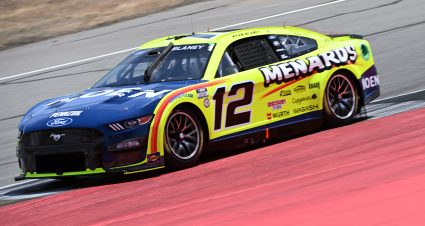 Ryan Blaney’s 2023 #12 Menards/Moen Ford paint scheme.