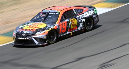 Martin Truex Jr.’s 2023 #19 Bass Pro Shops Toyota paint scheme.