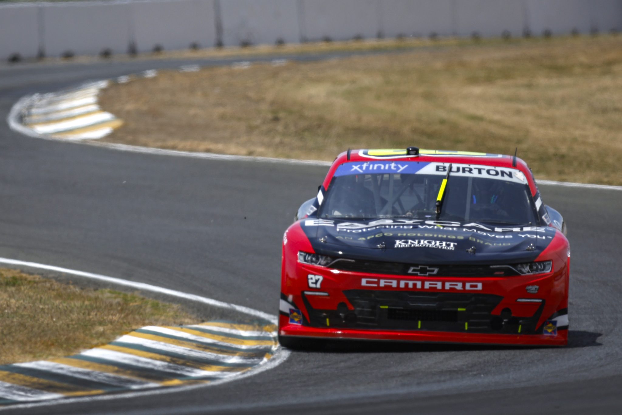 SONOMA, CALIFORNIA - JUNE 09: Jeb Burton, driver of the #27 Bommarito.com/EasyCare Chevrolet, drives during practice for the NASCAR Xfinity Series DoorDash 250 at Sonoma Raceway on June 09, 2023 in Sonoma, California. (Photo by Sean Gardner/Getty Images) | Getty Images