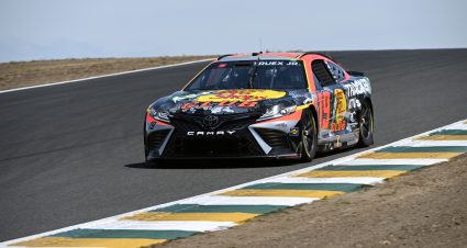 SONOMA, CALIFORNIA - JUNE 10: Martin Truex Jr., driver of the #19 Bass Pro Shops Toyota, drives during practice for the NASCAR Cup Series Toyota / Save Mart 350 at Sonoma Raceway on June 10, 2023 in Sonoma, California. (Photo by Logan Riely/Getty Images) | Getty Images