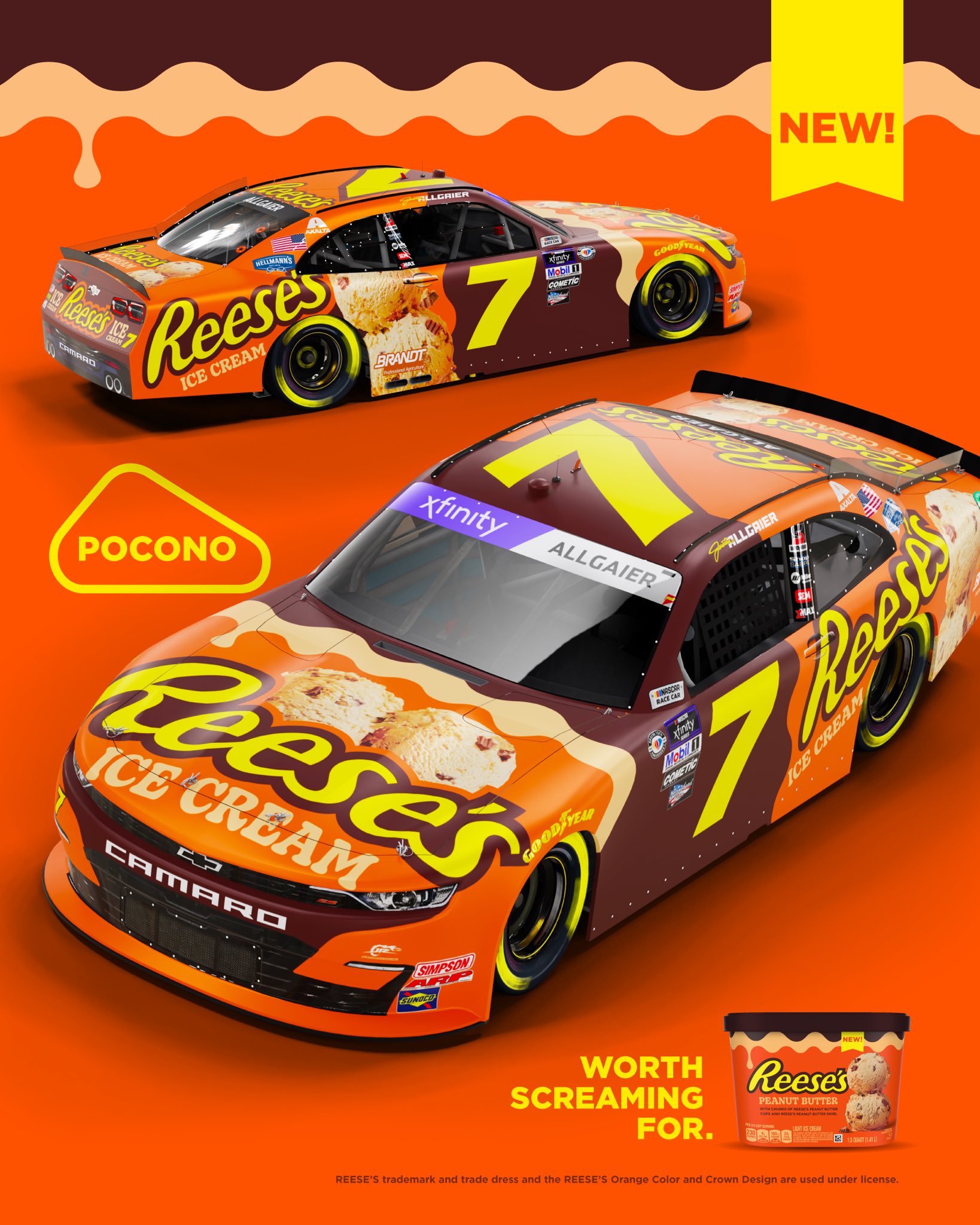 Justin Allgaier Pocono Scheme