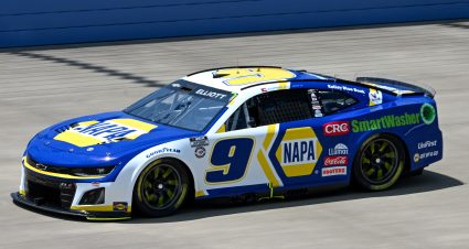 Chase Elliott’s 2023 #9 NAPA Auto Parts Chevrolet paint scheme.