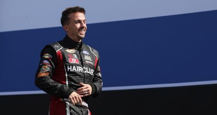 DAYTONA BEACH, FLORIDA - FEBRUARY 18: Frankie Muniz, driver of the #30 Hair Club Ford, walks onstage during driver intros prior to prior to the ARCA Menards Series BRANDT 200 Supporting Florida FFA at Daytona International Speedway on February 18, 2023 in Daytona Beach, Florida. (Photo by James Gilbert/Getty Images) | Getty Images
