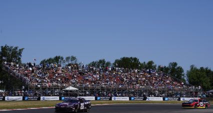 Kaz Grala’s 2023 #26 Fire Department Coffee Black Cherry Bourbon Toyota paint scheme.