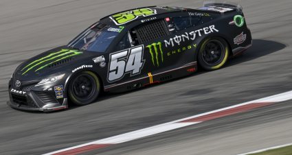 Ty Gibbs’s 2023 #54 Monster Energy Toyota paint scheme.