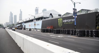 CHICAGO, ILLINOIS - JUNE 30: A general view of the setup for the Chicago Street Race on June 30, 2023 in Chicago, Illinois. (Photo by Sean Gardner/Getty Images) | Getty Images