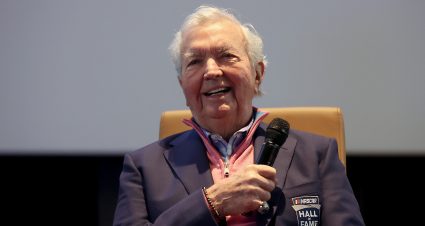 CHARLOTTE, NORTH CAROLINA - JANUARY 21:  NASCAR Hall of Fame inductee, Hershel McGriff, speaks at the Hall of Honor Q&A session at the NASCAR Hall of Fame on January 21, 2023 in Charlotte, North Carolina. (Photo by David Jensen/Getty Images) | Getty Images