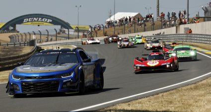 LE MANS, FRANCE - JUNE 04: The #24 NASCAR Next Gen Chevrolet ZL1 driven by Jimmie Johnson, Jenson Button and Mike Rockenfeller is seen during practice for the 100th anniversary of the 24 Hours of Le Mans at the Circuit de la Sarthe June 7, 2023 in Le Mans, France. (Photo by Chris Graythen/Getty Images) | Getty Images