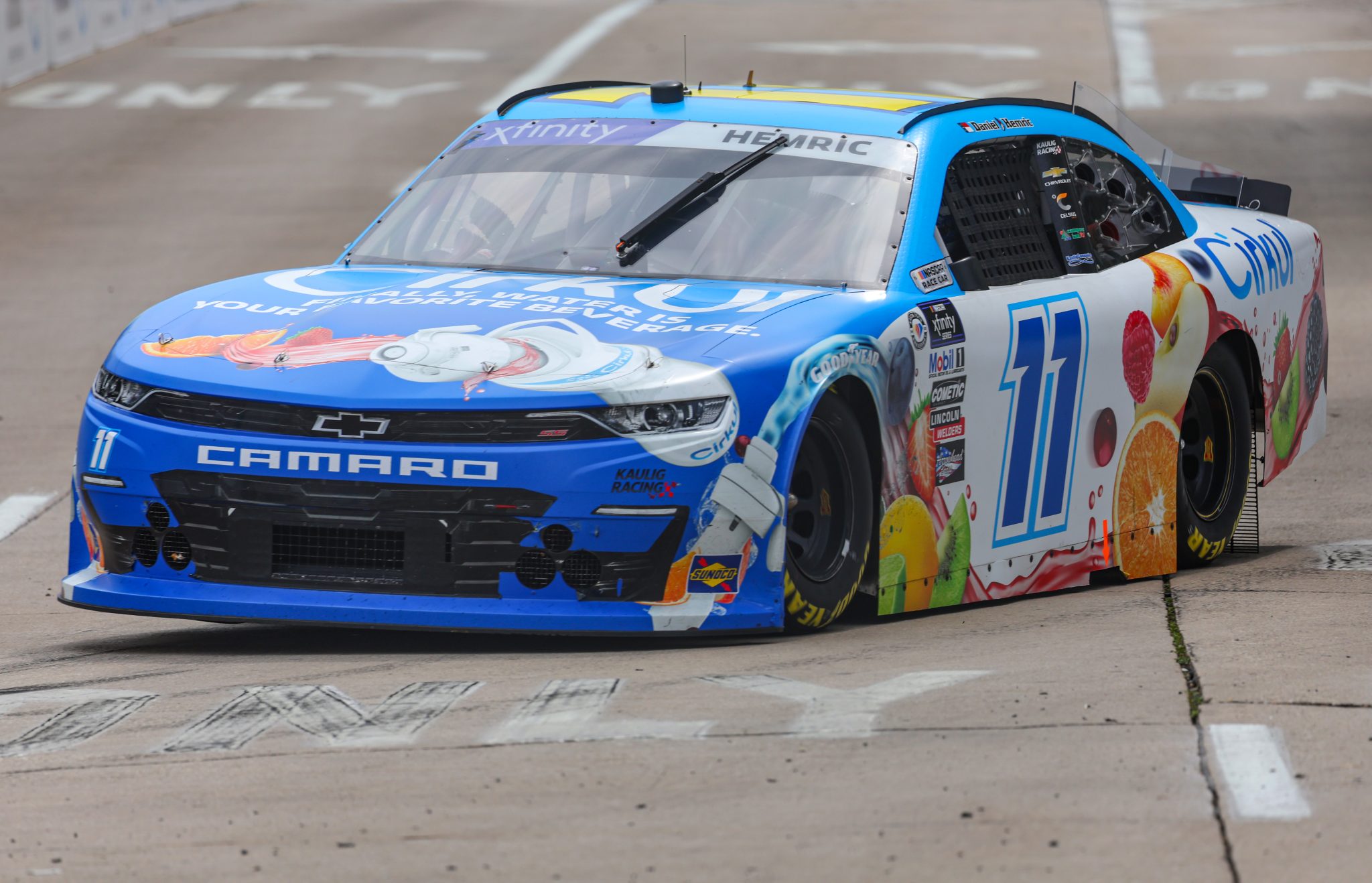 CHICAGO, ILLINOIS - JULY 01: Daniel Hemric, driver of the #11 Cirkul Chevrolet, drives during practice for the NASCAR Xfinity Series The Loop 121 at the Chicago Street Course on July 01, 2023 in Chicago, Illinois. (Photo by Michael Reaves/Getty Images) | Getty Images