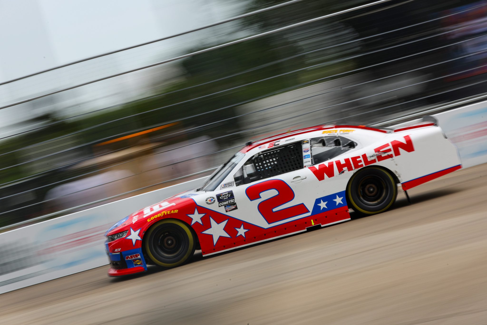 CHICAGO, ILLINOIS - JULY 01: Sheldon Creed, driver of the #2 Whelen Chevrolet, drives during qualifying for the NASCAR Xfinity Series The Loop 121 at the Chicago Street Course on July 01, 2023 in Chicago, Illinois. (Photo by Michael Reaves/Getty Images) | Getty Images