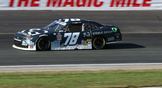 LOUDON, NEW HAMPSHIRE - JULY 14: Anthony Alfredo, driver of the #78 Steele Group Chevrolet, drives during qualifying for the NASCAR Xfinity Series Ambetter Health 200 at New Hampshire Motor Speedway on July 14, 2023 in Loudon, New Hampshire. (Photo by Meg Oliphant/Getty Images) | Getty Images