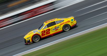 Joey Logano’s 2023 #22 Shell Pennzoil Ford paint scheme.