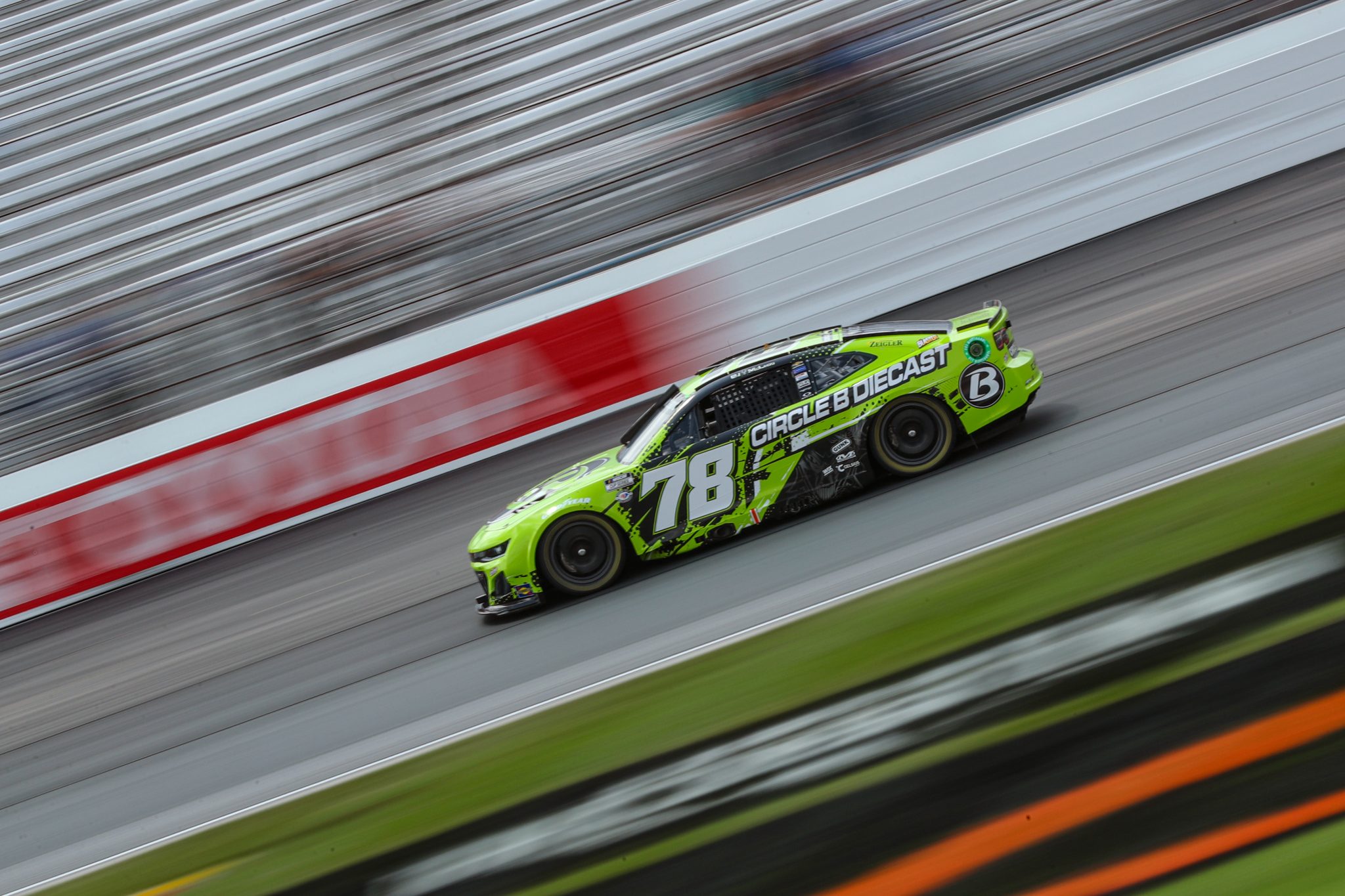 LOUDON, NEW HAMPSHIRE - JULY 15: BJ McLeod, driver of the #78 Circle B Diecast Chevrolet, drives during qualifying for the NASCAR Cup Series Crayon 301 at New Hampshire Motor Speedway on July 15, 2023 in Loudon, New Hampshire. (Photo by Meg Oliphant/Getty Images) | Getty Images