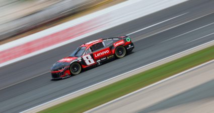 LOUDON, NEW HAMPSHIRE - JULY 15: Kyle Busch, driver of the #8 Lenovo Chevrolet, drives during qualifying for the NASCAR Cup Series Crayon 301 at New Hampshire Motor Speedway on July 15, 2023 in Loudon, New Hampshire. (Photo by Jonathan Bachman/Getty Images) | Getty Images