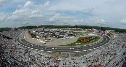 LOUDON, NEW HAMPSHIRE - JULY 15: A general view of racing during a caution lap of the NASCAR Xfinity Series Ambetter Health 200 at New Hampshire Motor Speedway on July 15, 2023 in Loudon, New Hampshire. (Photo by Meg Oliphant/Getty Images) | Getty Images
