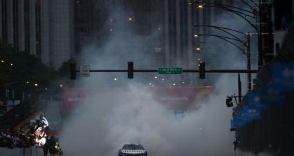 CHICAGO, ILLINOIS - JULY 02: Shane Van Gisbergen, driver of the #91 Enhance Health Chevrolet, celebrates with a burnout after winning the NASCAR Cup Series Grant Park 220 at the Chicago Street Course on July 02, 2023 in Chicago, Illinois. (Photo by Jared C. Tilton/Getty Images) | Getty Images