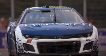 CHICAGO, ILLINOIS - JULY 02: Justin Haley, driver of the #31 Benesch Law Chevrolet, drives during the NASCAR Cup Series Grant Park 220 at the Chicago Street Course on July 02, 2023 in Chicago, Illinois. (Photo by Michael Reaves/Getty Images) | Getty Images