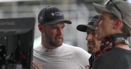 CHICAGO, ILLINOIS - JULY 01: Shane Van Gisbergen, driver of the #91 Enhance Health Chevrolet, works with crew in the garage area during qualifying for the NASCAR Cup Series Grant Park 220 at the Chicago Street Course on July 01, 2023 in Chicago, Illinois. (Photo by Chris Graythen/Getty Images) | Getty Images