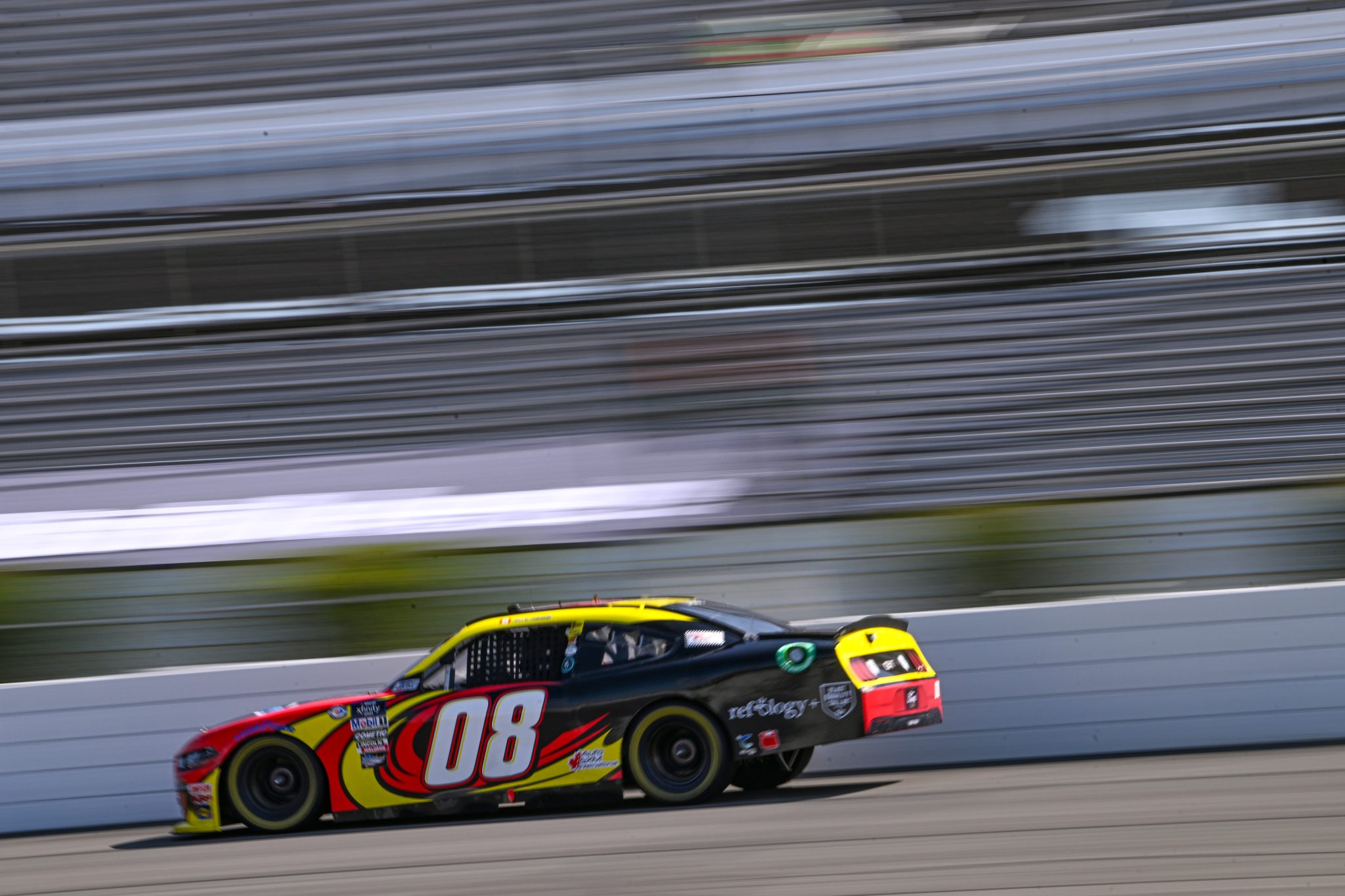 LONG POND, PENNSYLVANIA - JULY 21: Josh Berry, driver of the #8 Tire Pros Love the Drive Chevrolet, drives during practice for the NASCAR Xfinity Series Pocono 225 at Pocono Raceway on July 21, 2023 in Long Pond, Pennsylvania. (Photo by Logan Riely/Getty Images) | Getty Images