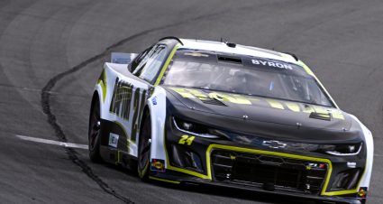 William Byron’s 2023 #24 RaptorTough.com Chevrolet paint scheme.
