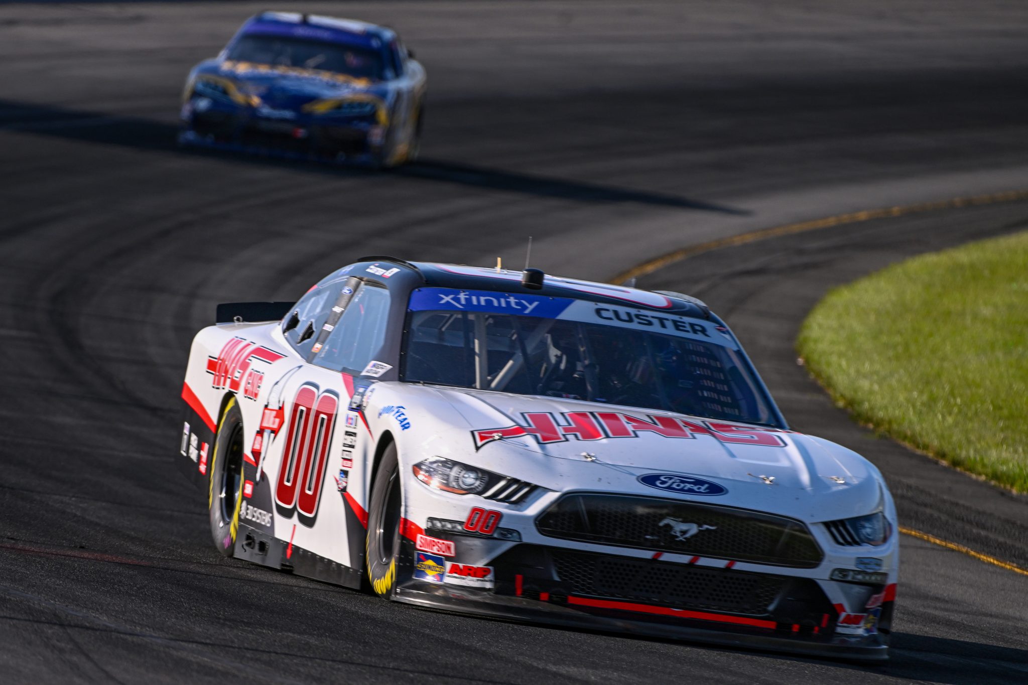 LONG POND, PENNSYLVANIA - JULY 22: Cole Custer, driver of the #00 HAAS Automation Ford, drives during the NASCAR Xfinity Series Pocono 225 at Pocono Raceway on July 22, 2023 in Long Pond, Pennsylvania. (Photo by Logan Riely/Getty Images) | Getty Images