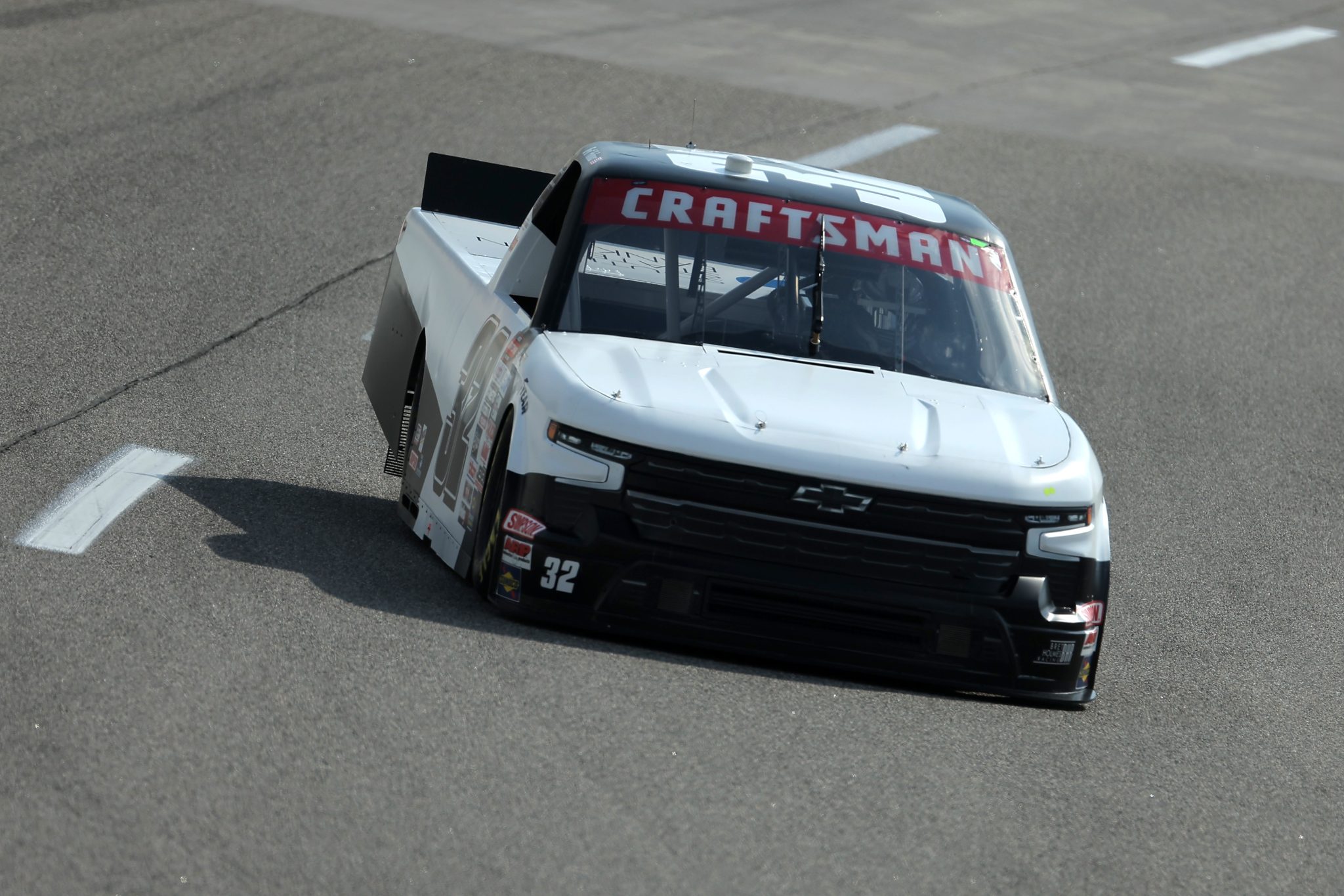 RICHMOND, VIRGINIA - JULY 28: Bret Holmes, driver of the #32 Bret Holmes Racing Chevrolet, drives during practice for the NASCAR Craftsman Truck Series Worldwide Express 250 at Richmond Raceway on July 28, 2023 in Richmond, Virginia. (Photo by Jonathan Bachman/Getty Images) | Getty Images