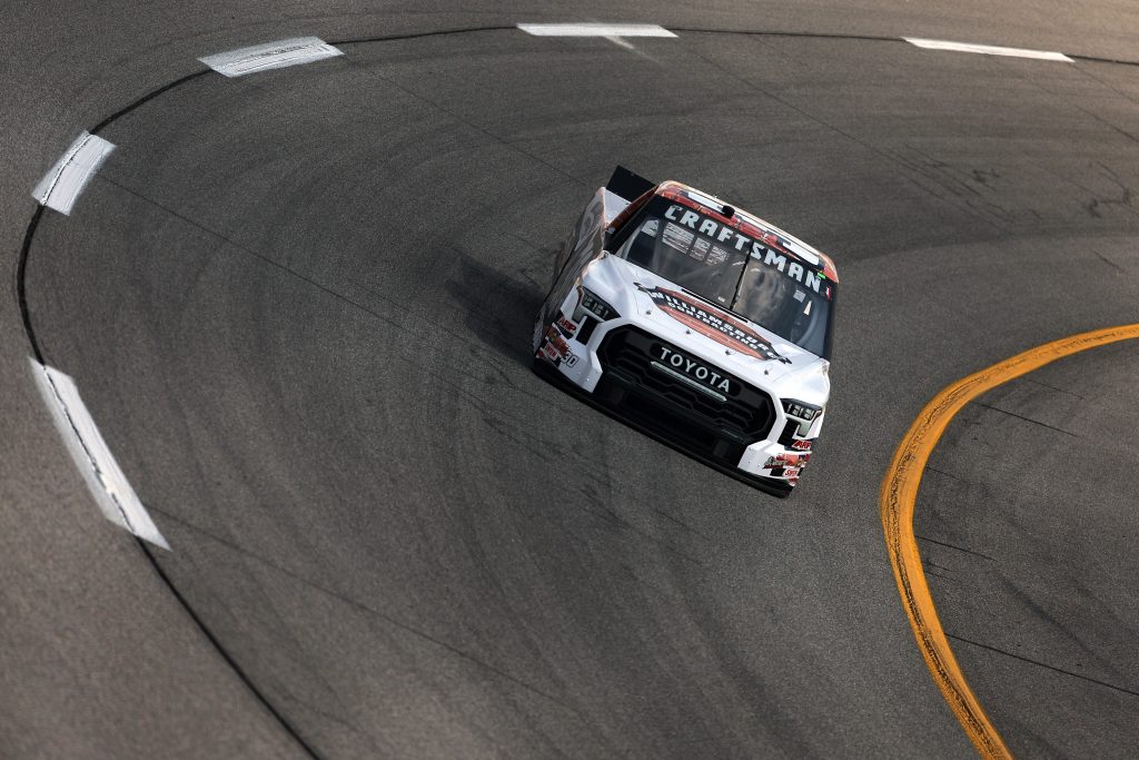 RICHMOND, VIRGINIA - JULY 28: Ryan Vargas, driver of the #30 Williamsburg Contracting Toyota, drives during practice for the NASCAR Craftsman Truck Series Worldwide Express 250 at Richmond Raceway on July 28, 2023 in Richmond, Virginia. (Photo by Jonathan Bachman/Getty Images) | Getty Images