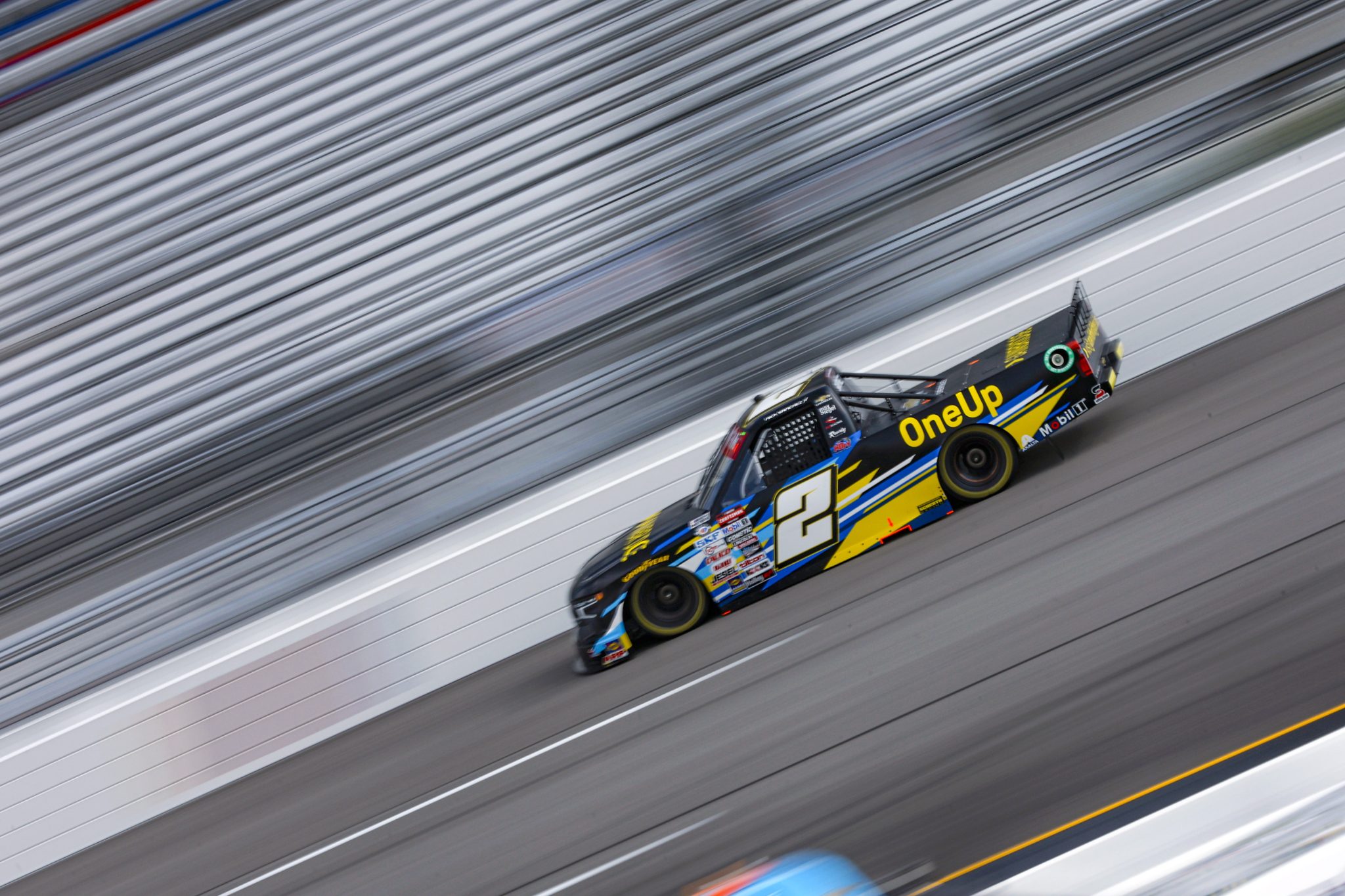 RICHMOND, VIRGINIA - JULY 28: Nick Sanchez, driver of the #2 Gainbridge Chevrolet, drives during practice for the NASCAR Craftsman Truck Series Worldwide Express 250 at Richmond Raceway on July 28, 2023 in Richmond, Virginia. (Photo by Sean Gardner/Getty Images) | Getty Images