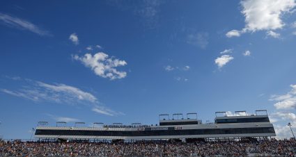 RICHMOND, VIRGINIA - JULY 30: A general view of racing during the NASCAR Cup Series Cook Out 400 at Richmond Raceway on July 30, 2023 in Richmond, Virginia. (Photo by Sean Gardner/Getty Images) | Getty Images