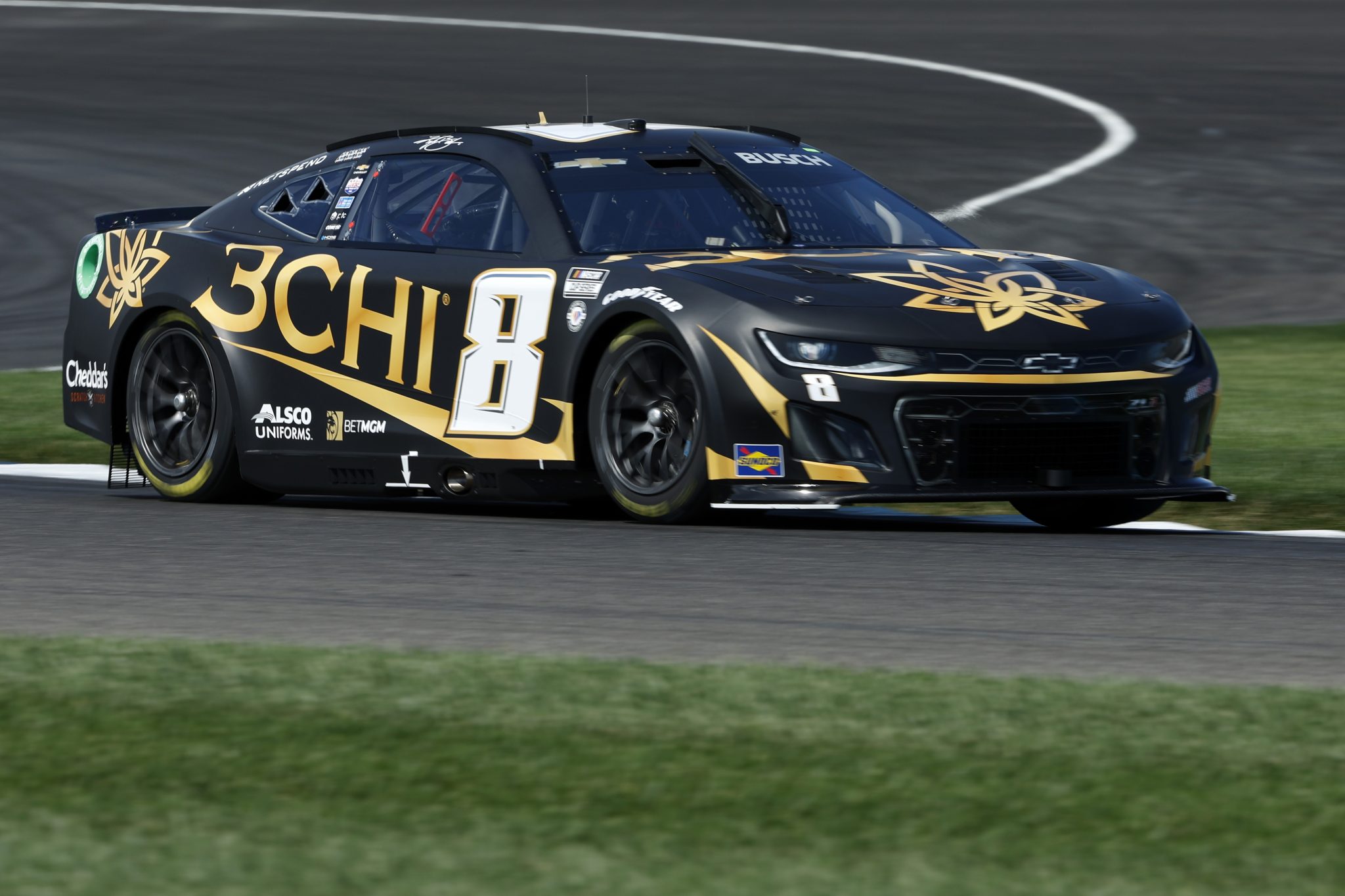 INDIANAPOLIS, INDIANA - AUGUST 12: Kyle Busch, driver of the #8 3CHI Chevrolet, drives during practice for the NASCAR Cup Series Verizon 200 at the Brickyard at Indianapolis Motor Speedway on August 12, 2023 in Indianapolis, Indiana. (Photo by Justin Casterline/Getty Images) | Getty Images