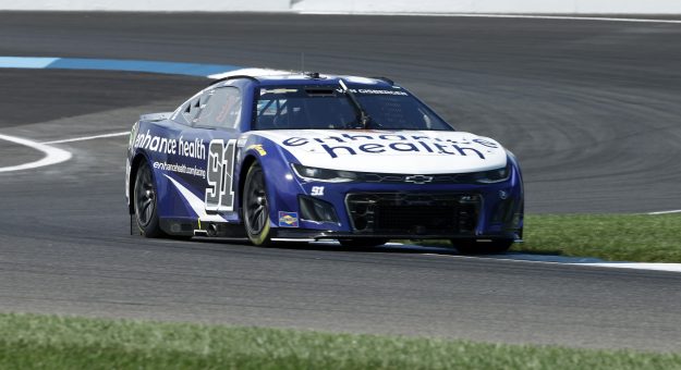 INDIANAPOLIS, INDIANA - AUGUST 12: Shane Van Gisbergen, driver of the #91 Enhance Health Chevrolet, drives during practice for the NASCAR Cup Series Verizon 200 at the Brickyard at Indianapolis Motor Speedway on August 12, 2023 in Indianapolis, Indiana. (Photo by Justin Casterline/Getty Images) | Getty Images