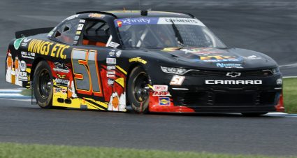 INDIANAPOLIS, INDIANA - AUGUST 12: Jeremy Clements, driver of the #51 Wings Etc Grill & Pub Chevrolet, drives during practice for the NASCAR Xfinity Series Pennzoil 150 at the Brickyard at Indianapolis Motor Speedway on August 12, 2023 in Indianapolis, Indiana. (Photo by Justin Casterline/Getty Images) | Getty Images
