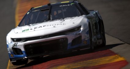 WATKINS GLEN, NEW YORK - AUGUST 19: Justin Haley, driver of the #31 LeafFilter Gutter Protection Chevrolet, drives during qualifying for the NASCAR Cup Series Go Bowling at The Glen at Watkins Glen International on August 19, 2023 in Watkins Glen, New York. (Photo by Sean Gardner/Getty Images) | Getty Images