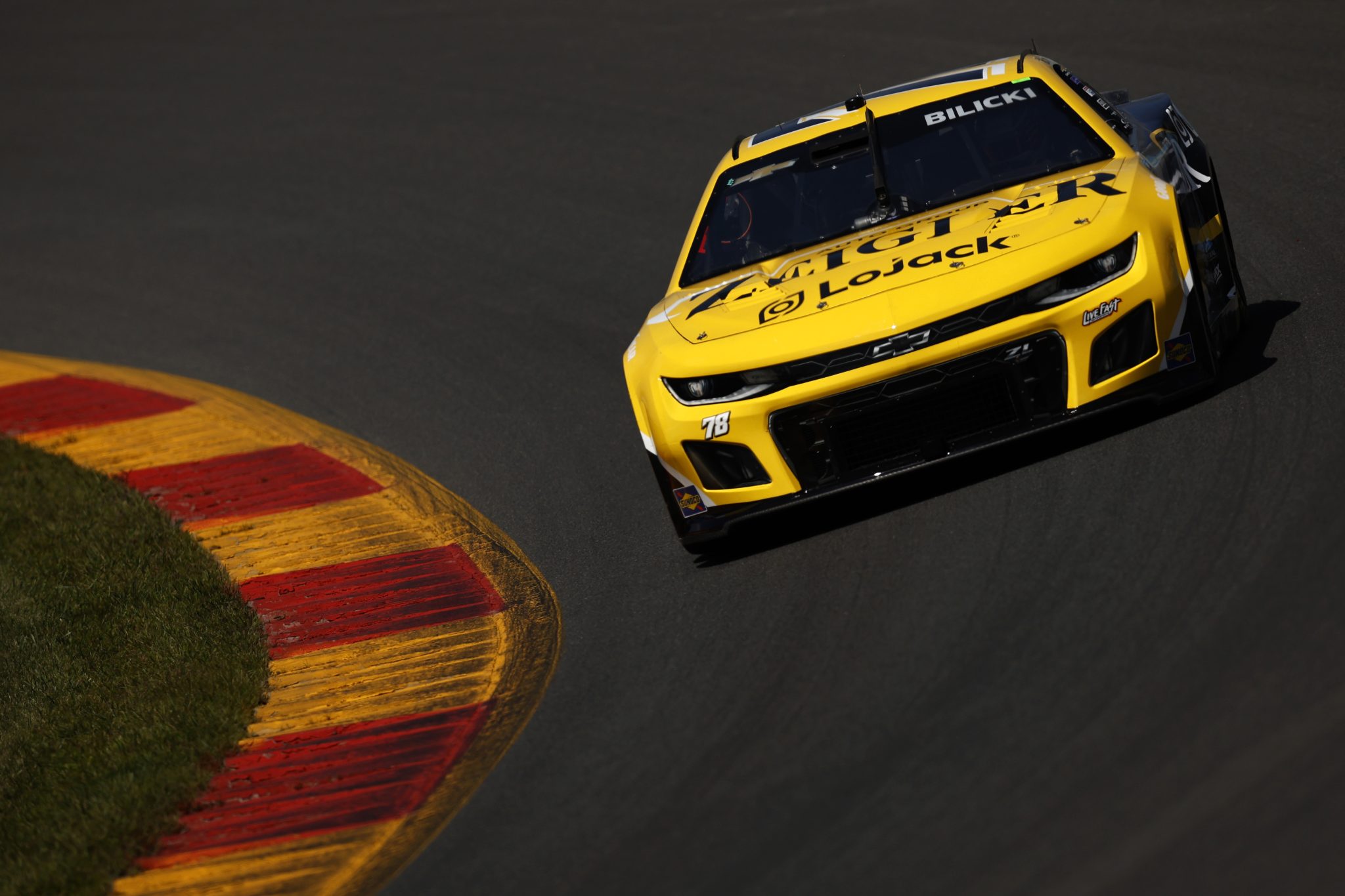WATKINS GLEN, NEW YORK - AUGUST 19: Josh Bilicki, driver of the #78 Zeigler Auto Group Chevrolet, drives during practice for the NASCAR Cup Series Go Bowling at The Glen at Watkins Glen International on August 19, 2023 in Watkins Glen, New York. (Photo by Sean Gardner/Getty Images) | Getty Images