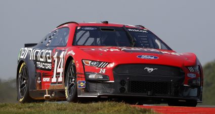 Chase Briscoe’s 2023 #14 Mahindra Tractors Ford paint scheme.