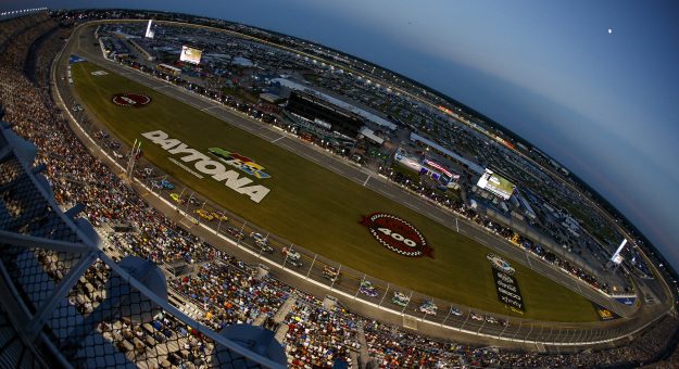 DAYTONA BEACH, FLORIDA - AUGUST 26: A general view of racing during the NASCAR Cup Series Coke Zero Sugar 400 at Daytona International Speedway on August 26, 2023 in Daytona Beach, Florida. (Photo by Sean Gardner/Getty Images) | Getty Images